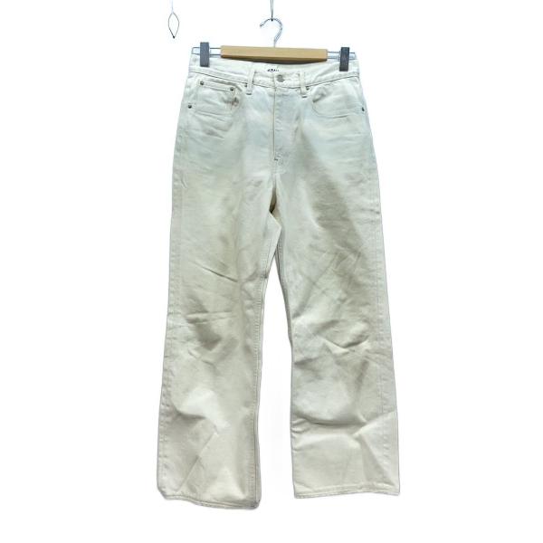 AURALEE◆HARD TWIST DENIM 5P PANTS/デニムパンツ/30/WHT/AO...