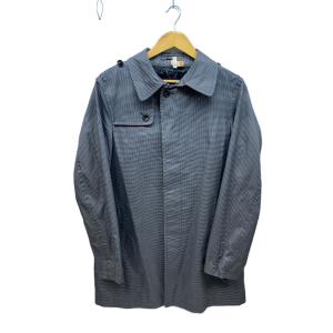 BURBERRY LONDON◆ステンカラーコート/L/コットン/GRY/千鳥格子/BBA39-700-07/日本製//