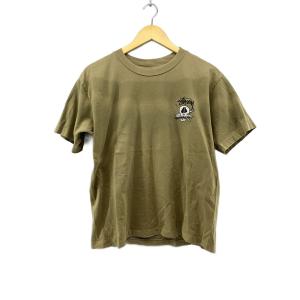 STUSSY◆Tシャツ/M/コットン/KHK/プリント//
