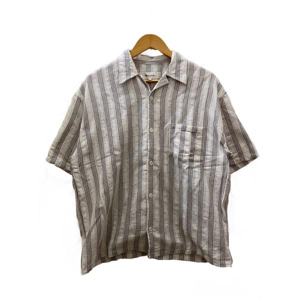 Time is on◆STRIPE OPEN COLLAR SHIRT/半袖シャツ/1/コットン/W...
