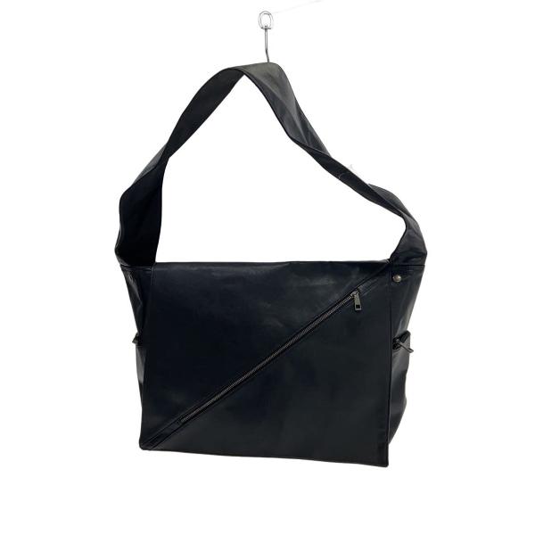 Cii/Slash zip shoulder bag/ショルダーバッグ/--/BLK
