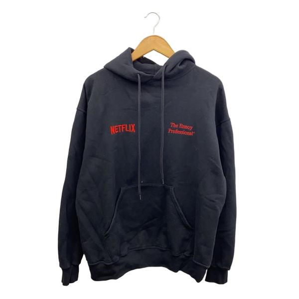 the ennoy professional◆×NETFLIX/パーカー/L/コットン/BLK/AW...