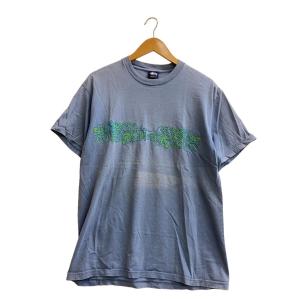 STUSSY◆Tシャツ/L/コットン/BLU/プリント//