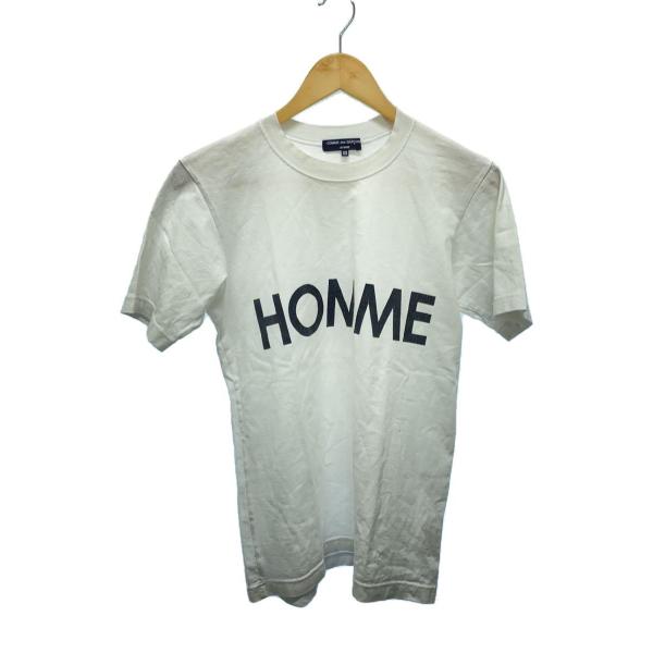 COMME des GARCONS HOMME◆Tシャツ/XS/コットン/ホワイト/HJ-T006/...