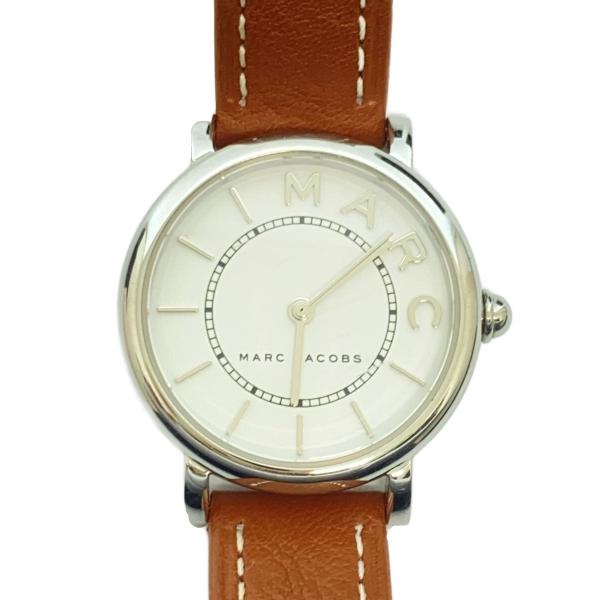 MARC JACOBS◆クォーツ腕時計/アナログ/レザー/WHT/BRW/MJ1572