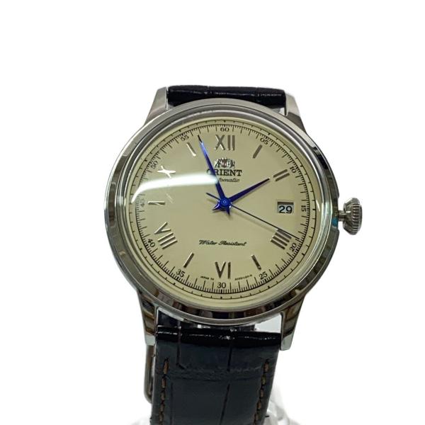 ORIENT◆自動巻腕時計/アナログ/レザー/IVO/BRW/AC00-C1-B