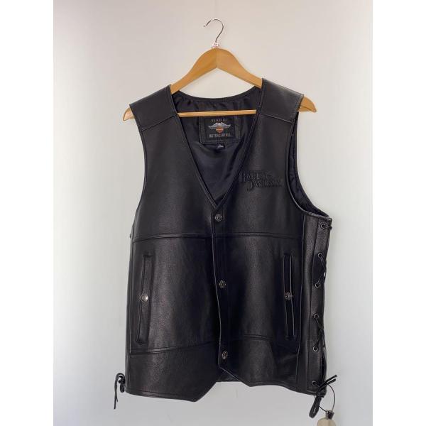HARLEY DAVIDSON◆Tradition II Leather Vest/レザーベスト/L...