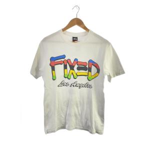 STUSSY◆FIXED/メキシコ製/Tシャツ/S/コットン/ホワイト