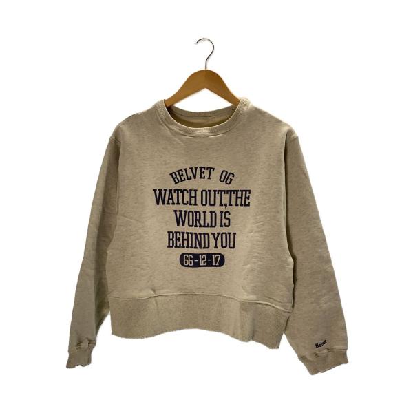 BELVET/Overdye college logo sweat/スウェット/M/コットン/BE-...