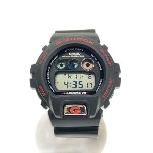 CASIO◆G-SHOCK/DW-6900TR-1JR/クォーツ腕時計/デジタル/ラバー/ブラック×レッド