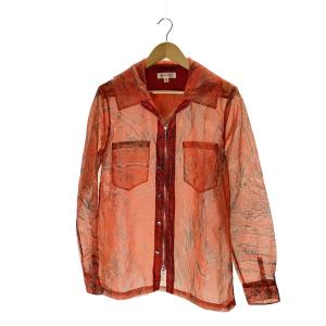 MASU◆ZIP-UP MARBLE BANDANA SHIRT/44/ナイロン/ORN/総柄/MVFW-SH0422//