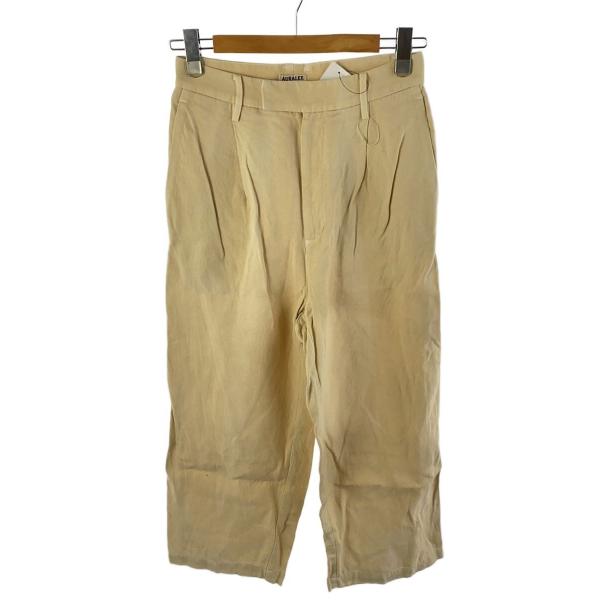 AURALEE◆WASHI DUCK CANVAS SLACKS/和紙/スラックス/2/アイボリー/...