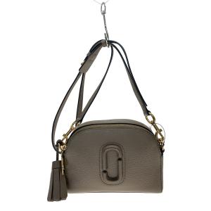 MARC JACOBS◆SHUTTER CROSSBODY BAG/ショルダーバッグ/レザー/グレージュ/M0015468//