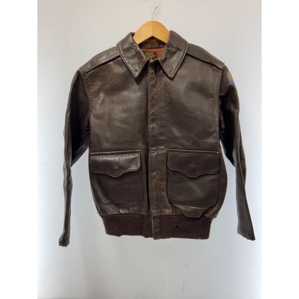 EASTMAN LEATHER CLOTHING/A-2/レザージャケット/34/レザー/BRW/W...