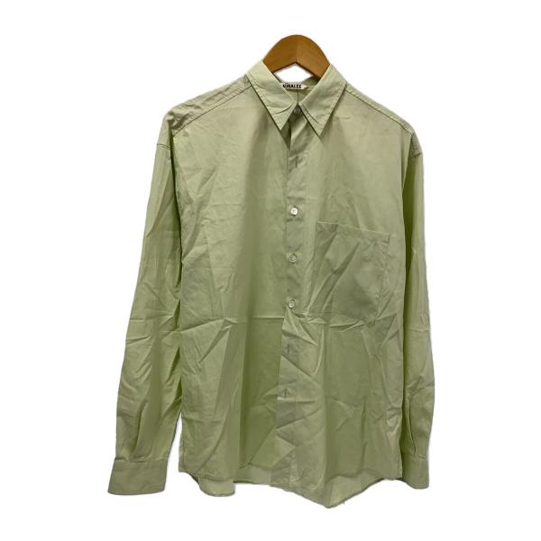 AURALEE◆25SS/WASHED FINX TWILL BIG SHIRT/長袖シャツ/4/コ...