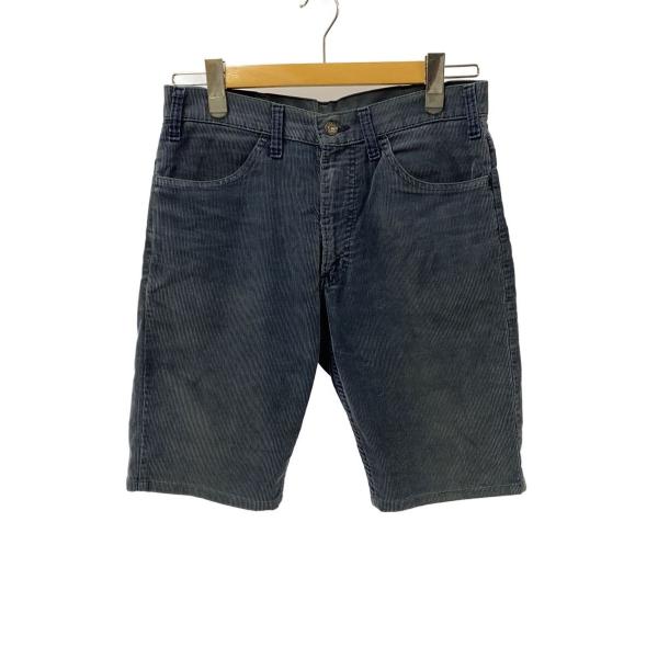 Levi’s◆80s/VINTAGE/USA製/ボタン裏536/ショートパンツ/コーデュロイ/BLU