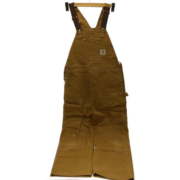Carhartt◆80s/VINTAGE/USA製/ダック地/ダブルニー/オーバーオール/36/コッ...