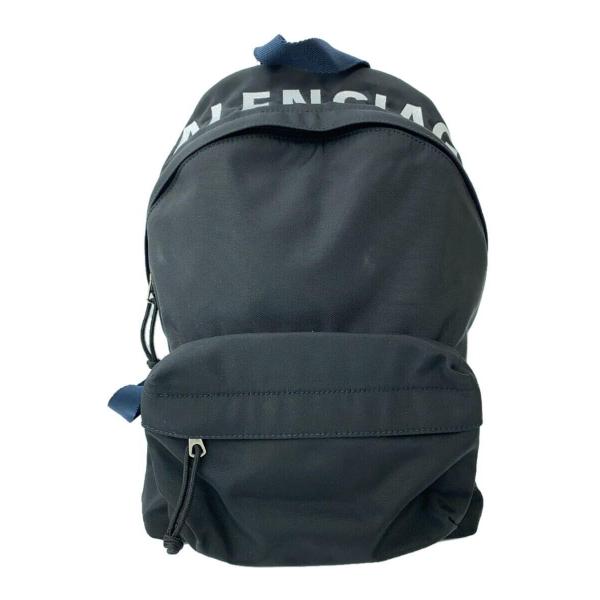 BALENCIAGA◆WHEEL BACKPACK/リュック/ナイロン/ブラック/565798・10...