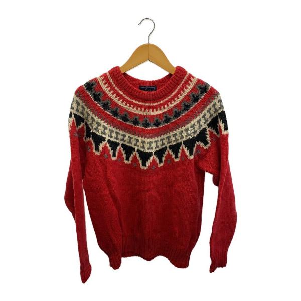 Woolrich◆ニット・セーター(厚手)/XL/ウール/RED
