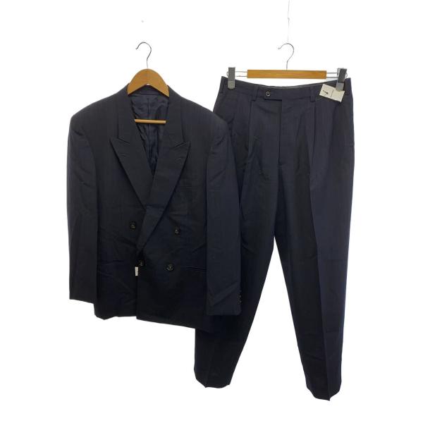 JUNMEN◆スーツ/LL/ウール/NVY/ストライプ/80S〜90S//