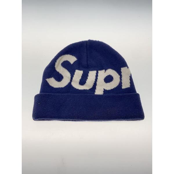 Supreme◆ビーニー/ニットキャップ/FREE/ネイビー/メンズ