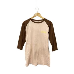 STUSSY◆長袖Tシャツ/M/コットン/PNK/無地/使用感有/00s/