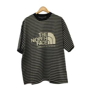 THE NORTH FACE PURPLE LABEL◆Tシャツ/L/コットン/GRY/ボーダー/n...