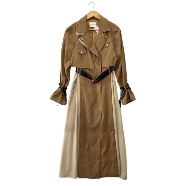 AMERI◆トレンチコート/M/ポリエステル/CML/01010720180//