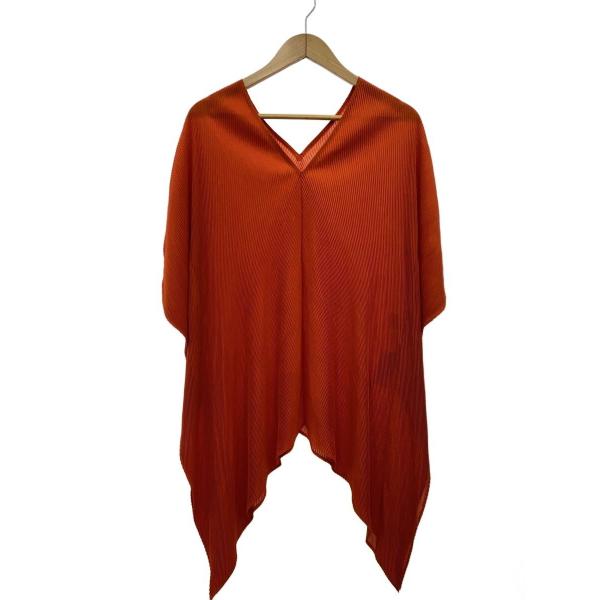 PLEATS PLEASE ISSEY MIYAKE◆半袖ブラウス/チュニック/3/ポリエステル/オ...