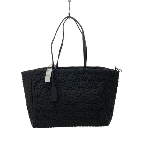 kate spade new york◆トートバッグ/--/BLK/総柄/ティリーキルテッド/ラージ...