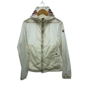 MONCLER◆小穴有/汚れ有/ナイロンジャケット/2/ナイロン/ホワイト/F10911A73700