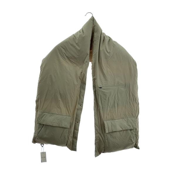 A＋TOKYO◆PERTEX/700フィルパワーストールダウンベスト/マフラー/ナイロン/BEG/メ...