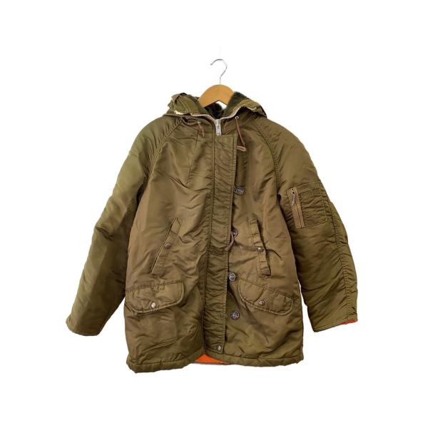 sears◆80s頃/N-3Bタイプ/ミリタリージャケット/11/ナイロン/KHK/玉虫