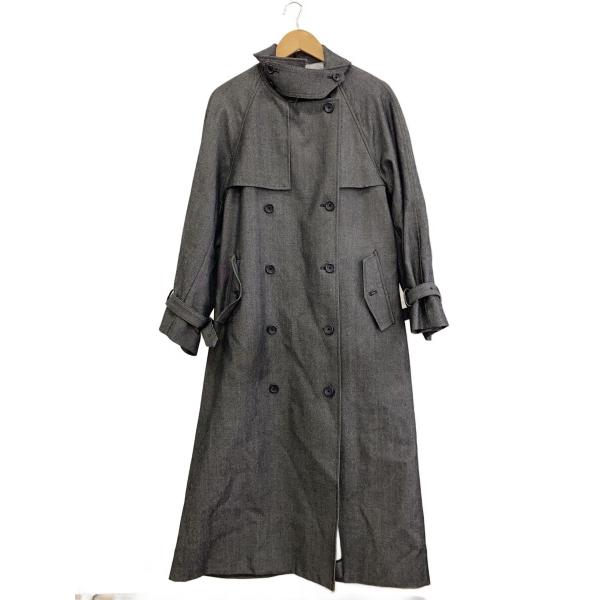 AMERI◆トレンチコート/M/ウール/GRY/01120730621//