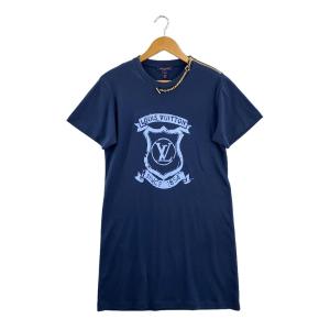 LOUIS VUITTON◆LVクレストティーシャツドレス/半袖ワンピース/SIZE:M/ネイビー/1AI394/箱付//