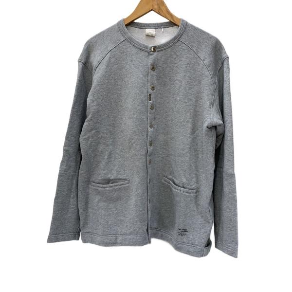 the crimie/カーディガン(薄手)/XL/コットン/GRY/無地/CR1-02C5-CL50