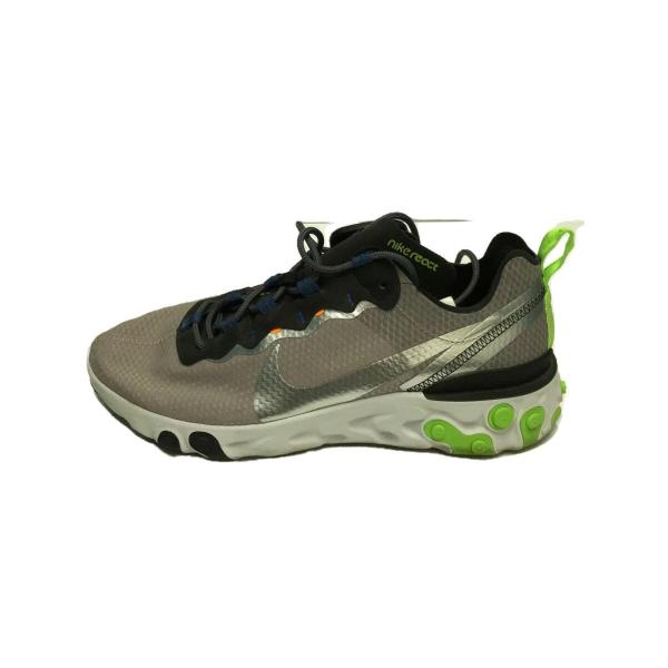 NIKE◆REACT ELEMENT 55/26.5cm/GRY/CI3831-200/グレー/シル...