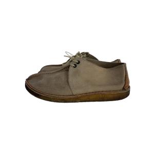 Clarks◆シューズ/US8.5/BEG/スウェード/くつ/レザー切替/2ホール/デザートトレック