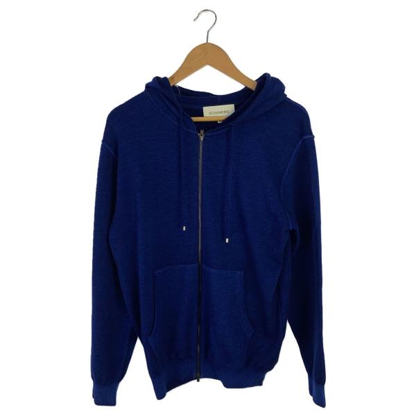 DESIGNWORKS◆スノー加工ニットパーカー/48/--/無地/0345-00-43005