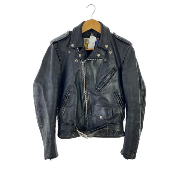 Schott◆80s/バイカータグPERFECTO/ダブルライダースジャケット/36/レザー/BLK...