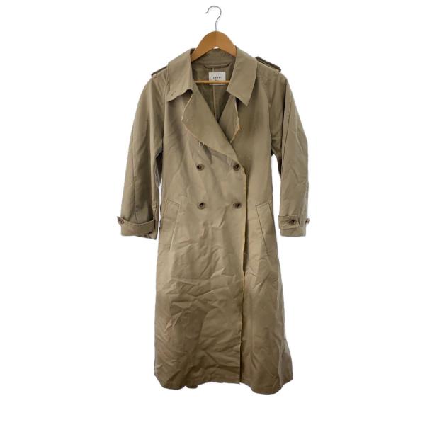 AMERI◆AMERI CUT OFF CHAMBRAY TRENCH COAT/Sル/KHK/15...