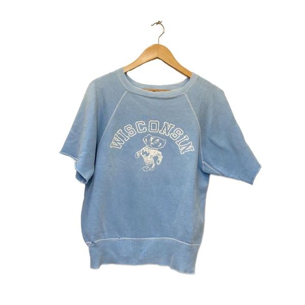 60S/VINTAGE COLLEGE SWEAT/ウィスコンシン大学/Bucky Badger/脇...