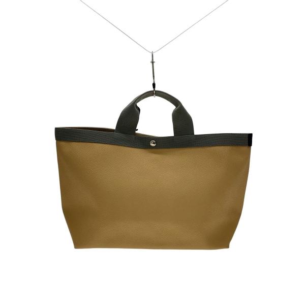 Herve Chapelier◆705GP/トートバッグ/レザー/BEG
