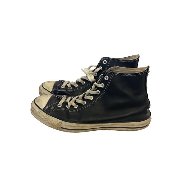 CONVERSE◆react2.0ハイカットスニーカー/30cm/BLK/レザー