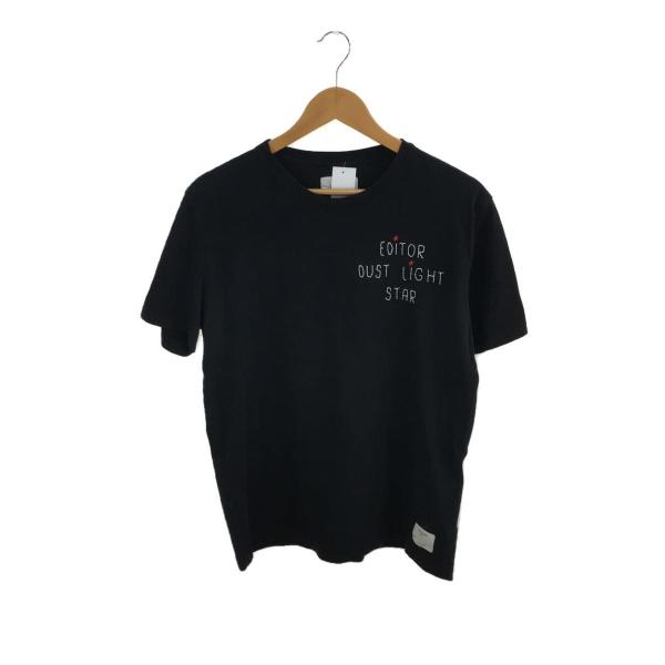 THE EDITOR◆Tシャツ/XL/コットン/ブラック/黒/刺繍