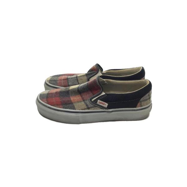 VANS◆ローカットスニーカー/US6.5/マルチカラー/×PENDLETON/スリッポン/靴/