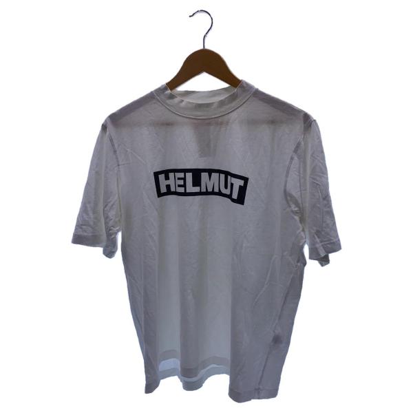 Helmut Lang◆Tシャツ/M/ポリエステル/WHT/無地/ホワイト/半袖/