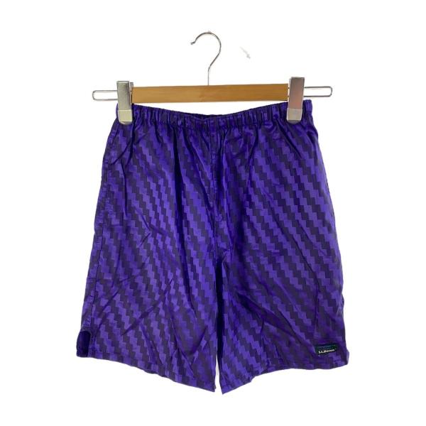 L.L.Bean◆ショートパンツ/M/ナイロン/PUP/総柄/80ｓ/紫