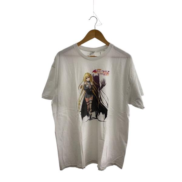 ALSTYLE◆Tシャツ/L/コットン/WHT/無地/Toloveる/トラブル/ホワイト/アニメTシ...