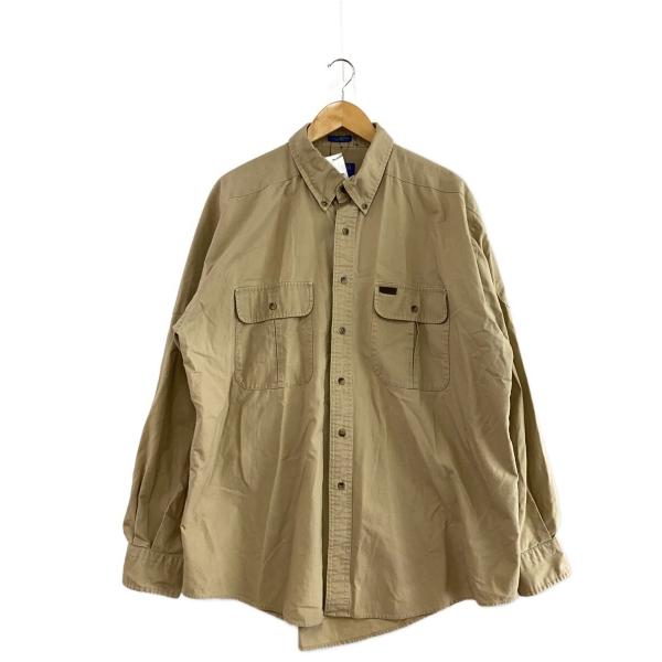 PENDLETON◆シャツ/XL/コットン/BRW/ボタンダウン